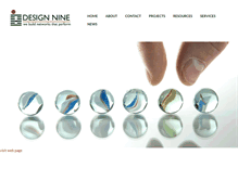 Tablet Screenshot of designnine.com